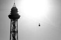 Cable Car & Tower BW